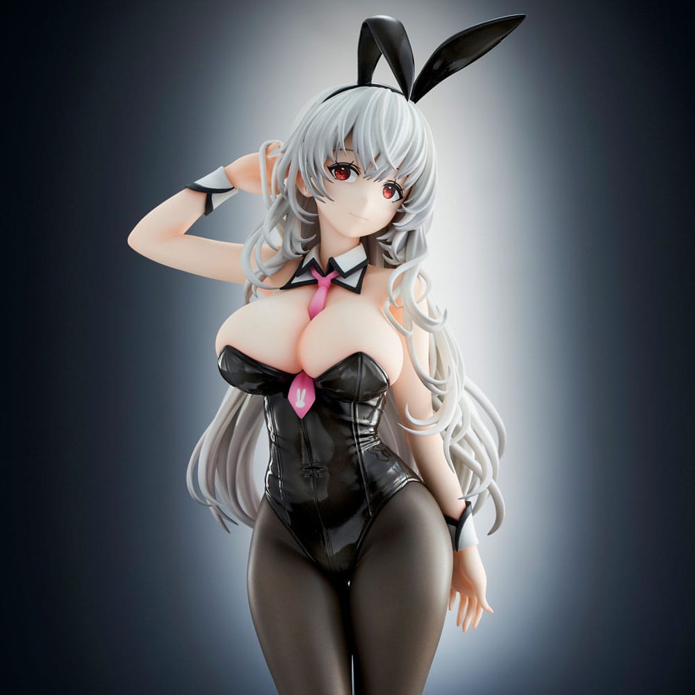 Haori Io Illustration PVC Statue White-haired Bunny 29 cm