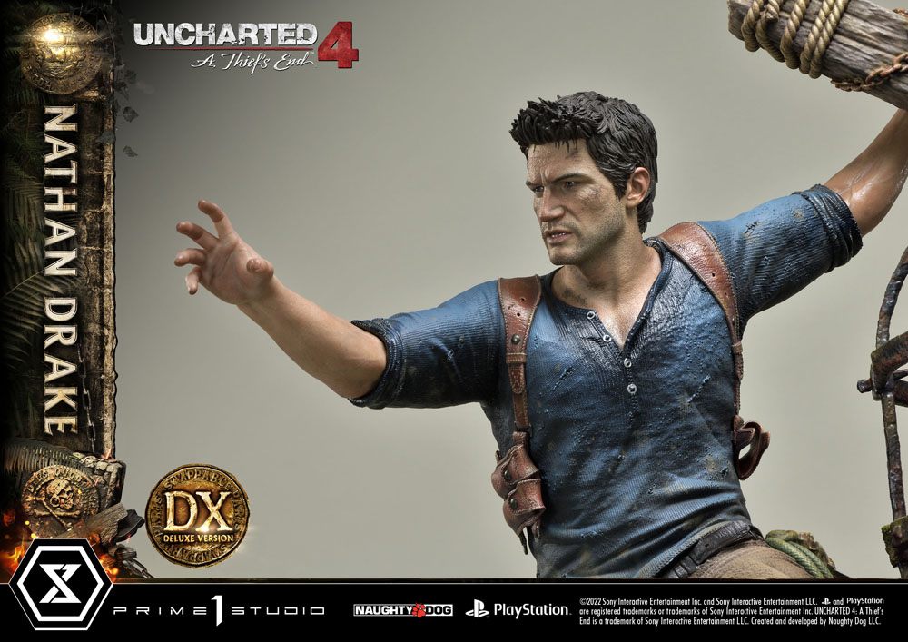 Uncharted 4: A Thief&#39;s End Ultimate Premium Masterline Statue 1/4 Nathan Drake Deluxe Bonus Version 69 cm
