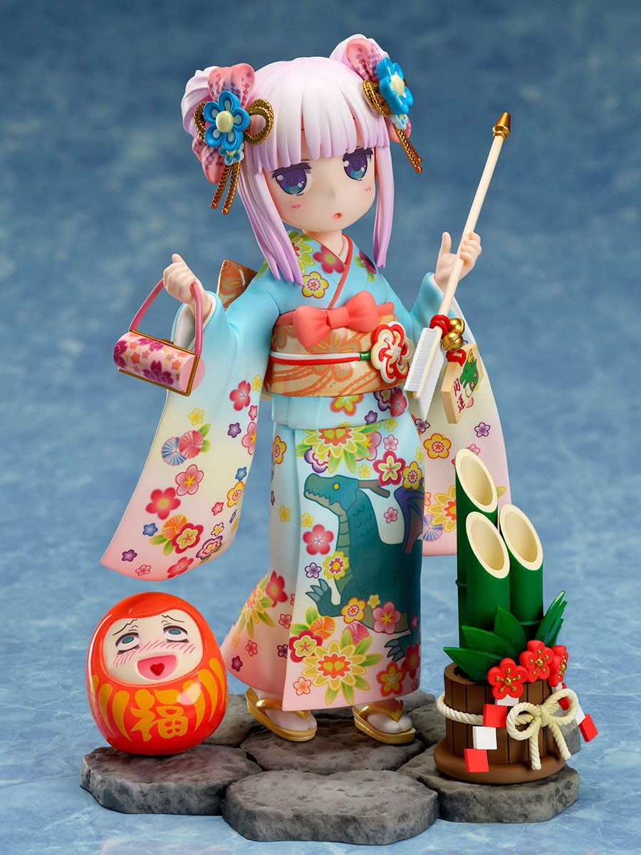Kobayashi&#39;s Dragon Maid PVC Statue 1/7 Kanna Finest Kimono 17 cm