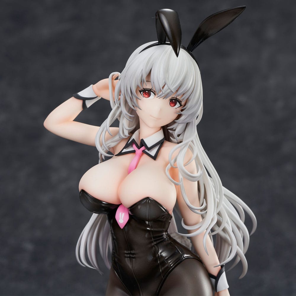 Haori Io Illustration PVC Statue White-haired Bunny 29 cm
