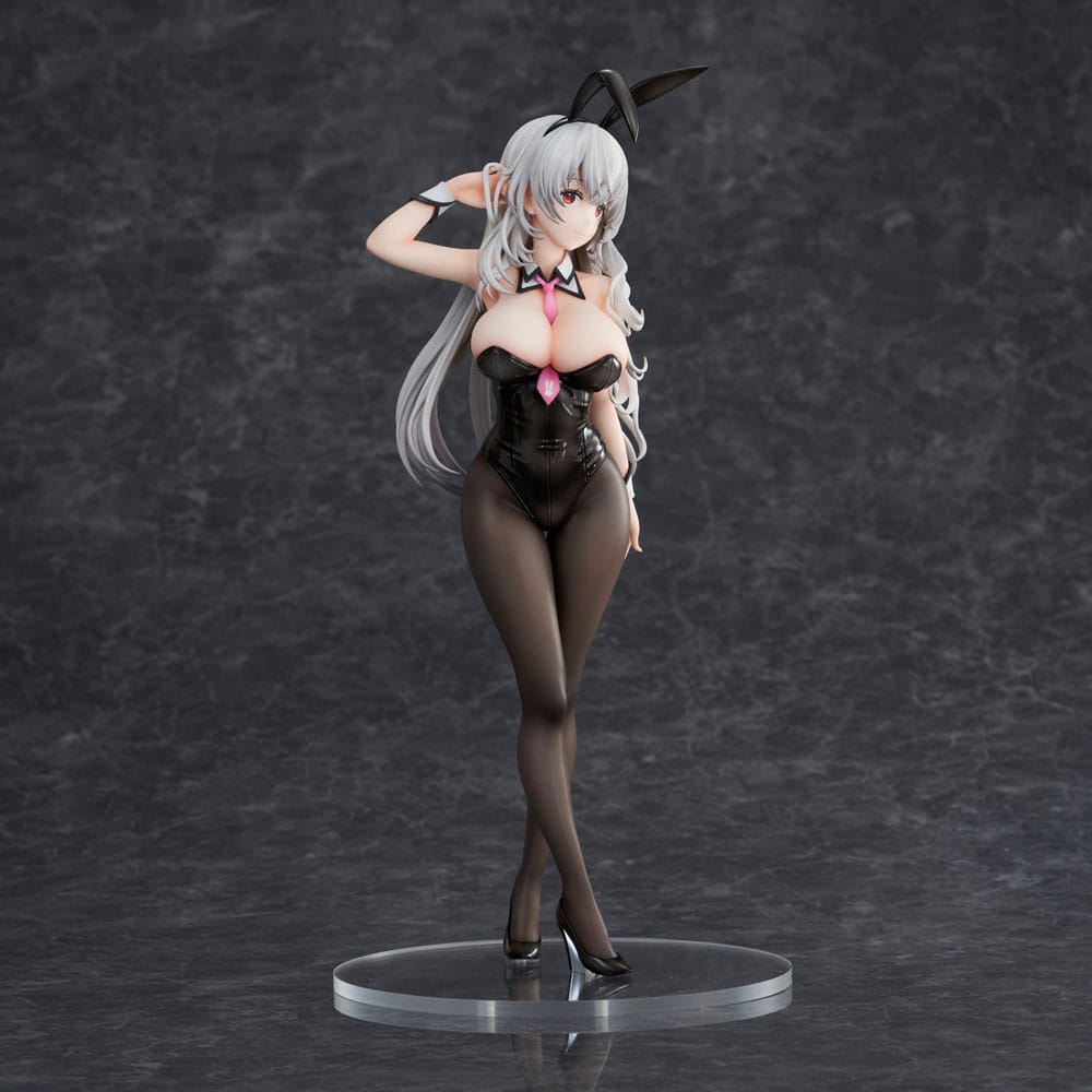 Haori Io Illustration PVC Statue White-haired Bunny 29 cm