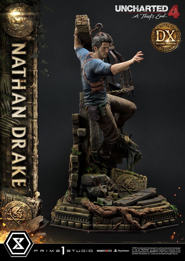 Uncharted 4: A Thief&#39;s End Ultimate Premium Masterline Statue 1/4 Nathan Drake Deluxe Bonus Version 69 cm
