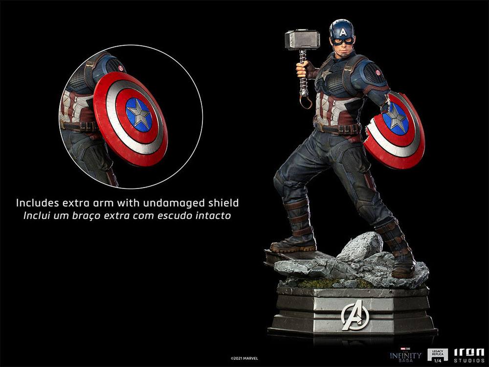 Avengers Infinity Saga Legacy Replica Statue 1/4 Captain America 56 cm