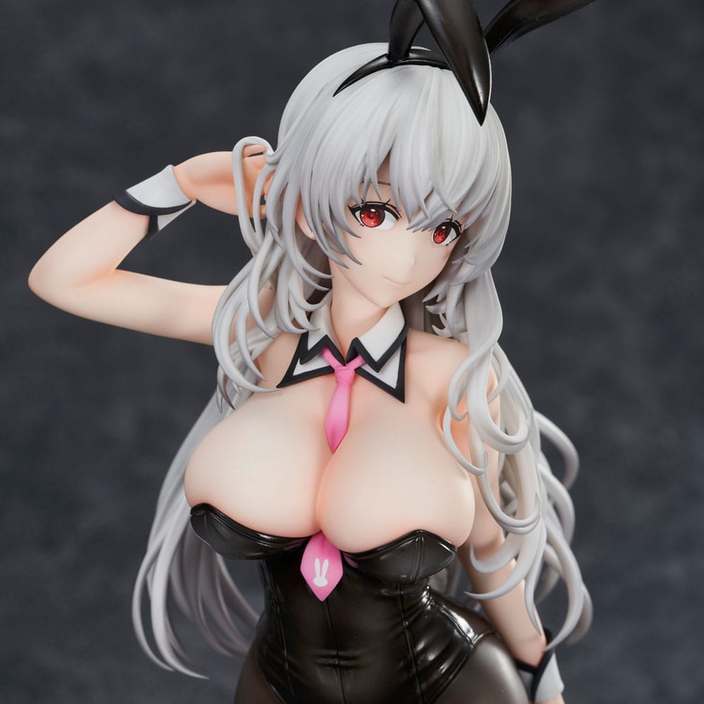 Haori Io Illustration PVC Statue White-haired Bunny 29 cm