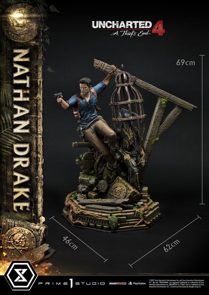 Uncharted 4: A Thief&#39;s End Ultimate Premium Masterline Statue 1/4 Nathan Drake 69 cm