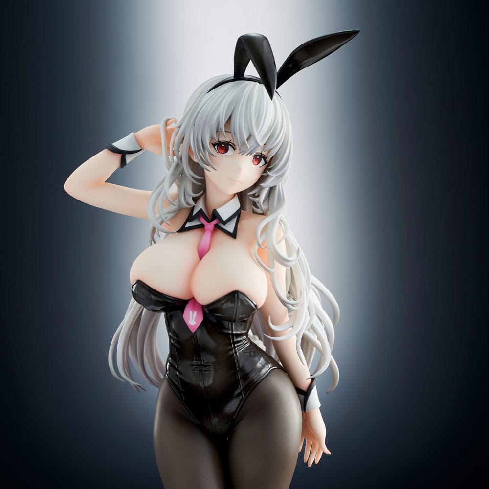 Haori Io Illustration PVC Statue White-haired Bunny 29 cm