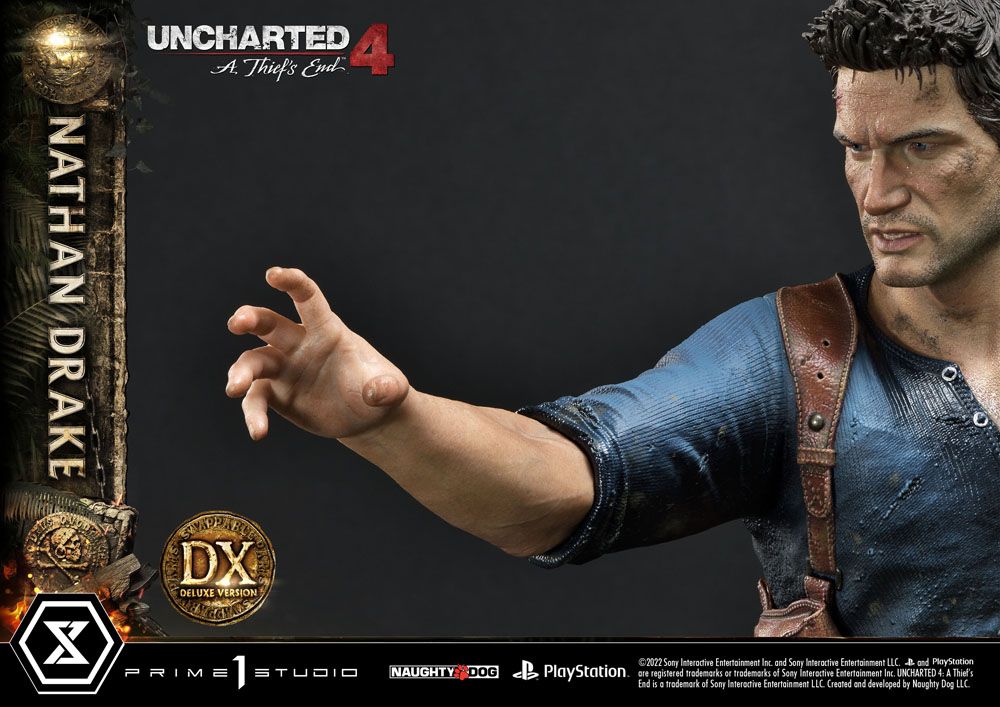 Uncharted 4: A Thief&#39;s End Ultimate Premium Masterline Statue 1/4 Nathan Drake Deluxe Bonus Version 69 cm