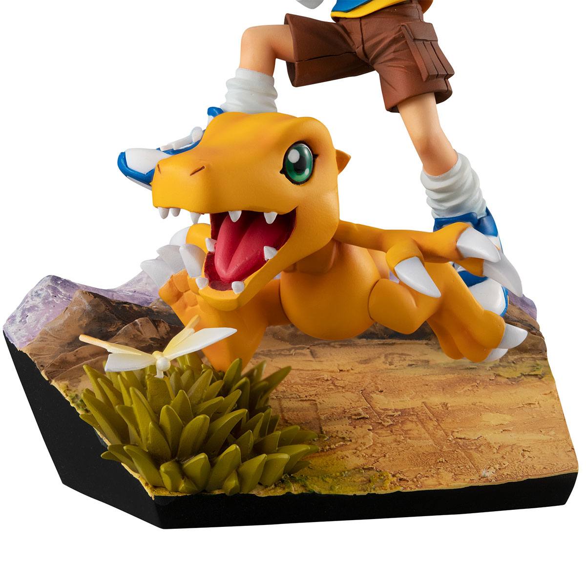 Digimon Adventure G.E.M. Series PVC Statue Taichi Yagami &amp; Agumon 20th Anniversary 12 cm