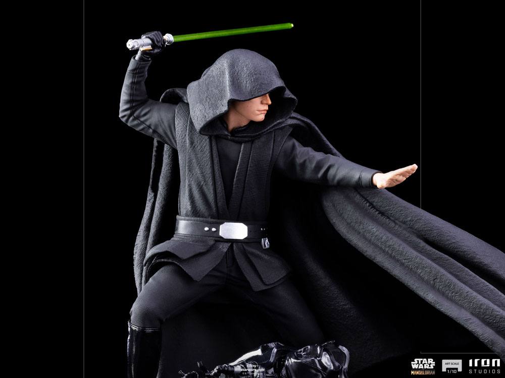 Star Wars The Mandalorian BDS Art Scale Statue 1/10 Luke Skywalker Combat Version 24 cm