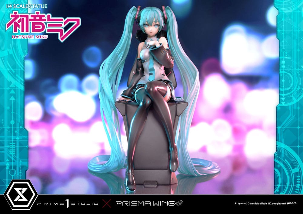 Hatsune Miku Prisma Wing PVC Statue 1/4 Hatsune Miku Art by neco 34 cm
