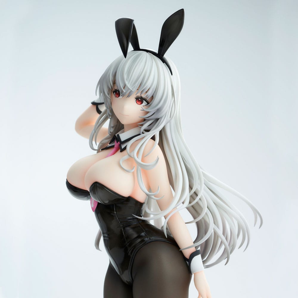 Haori Io Illustration PVC Statue White-haired Bunny 29 cm