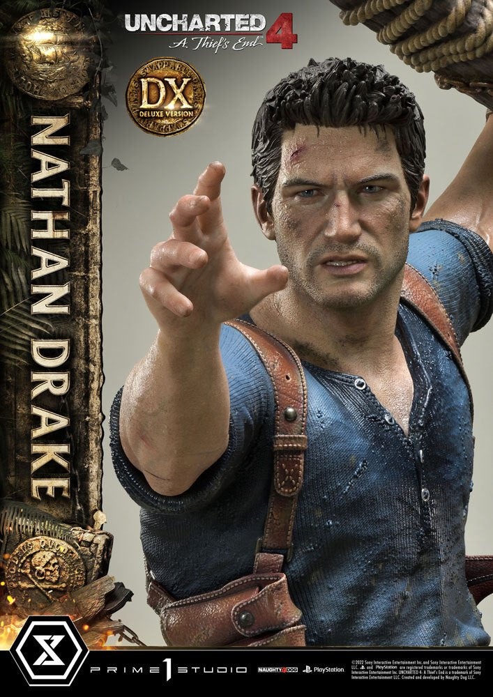 Uncharted 4: A Thief&#39;s End Ultimate Premium Masterline Statue 1/4 Nathan Drake Deluxe Bonus Version 69 cm