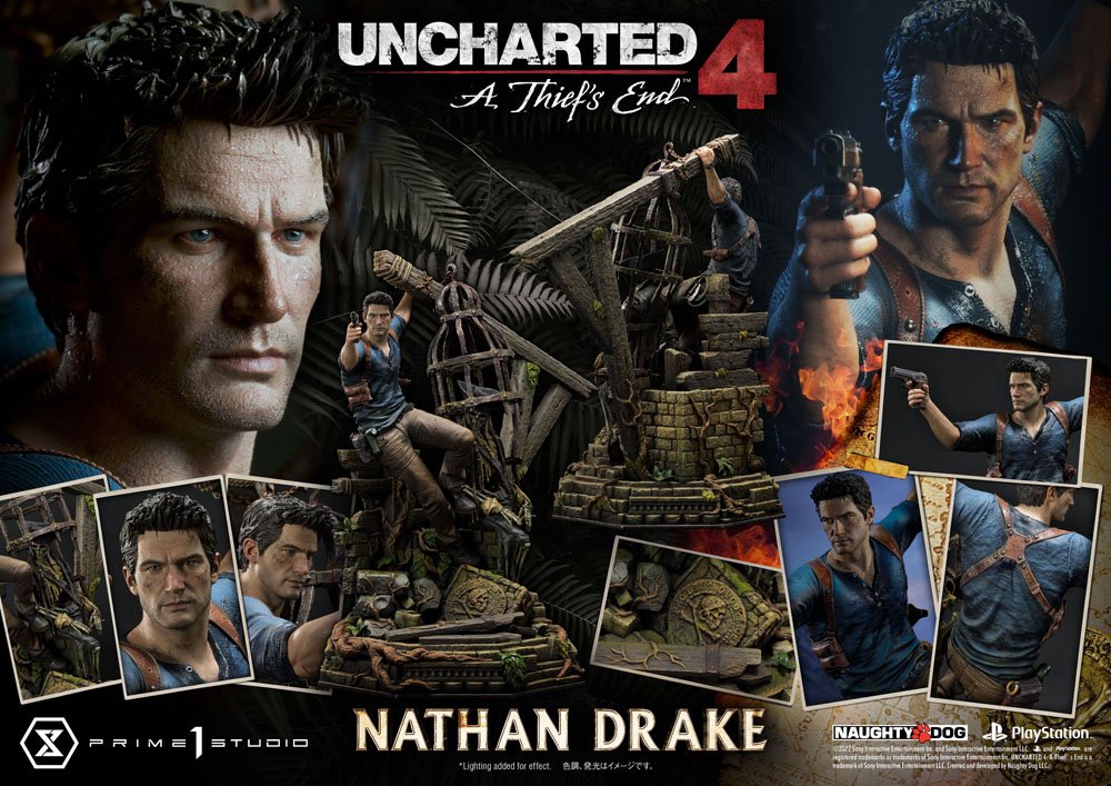 Uncharted 4: A Thief&#39;s End Ultimate Premium Masterline Statue 1/4 Nathan Drake 69 cm
