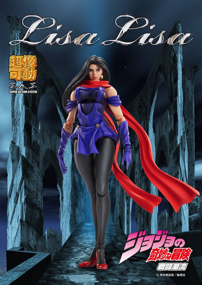 JoJo&#39;s Bizarre Adventure Part 2: Battle Tendency Action Figure Chozokado (Lisa Lisa) 15 cm