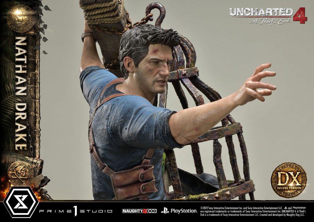 Uncharted 4: A Thief&#39;s End Ultimate Premium Masterline Statue 1/4 Nathan Drake Deluxe Bonus Version 69 cm