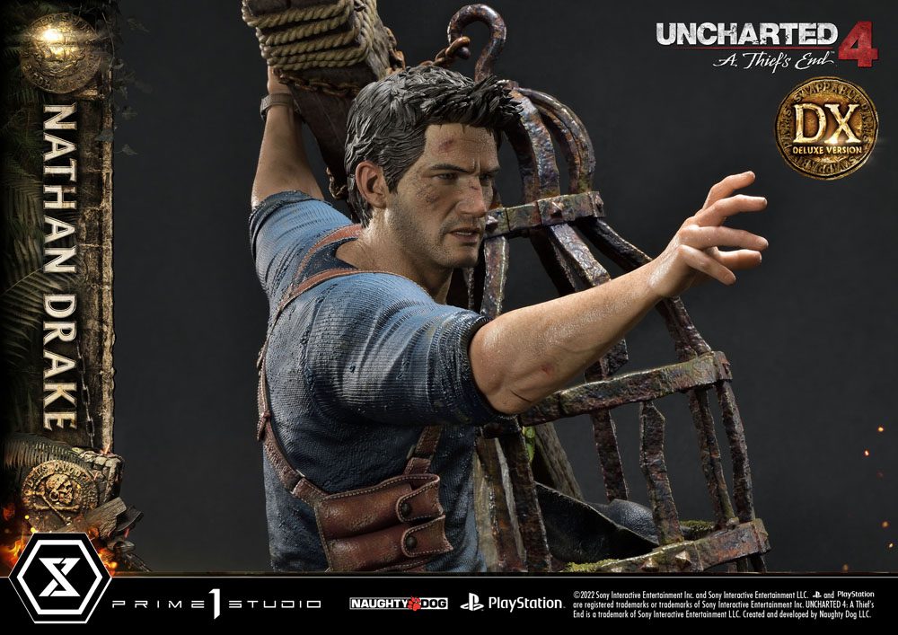 Uncharted 4: A Thief&#39;s End Ultimate Premium Masterline Statue 1/4 Nathan Drake Deluxe Bonus Version 69 cm