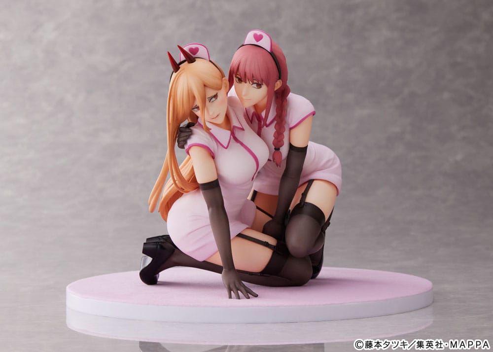 Chainsaw Man PVC Statue 1/7 Power &amp; Makima Nurse Ver. 14 cm