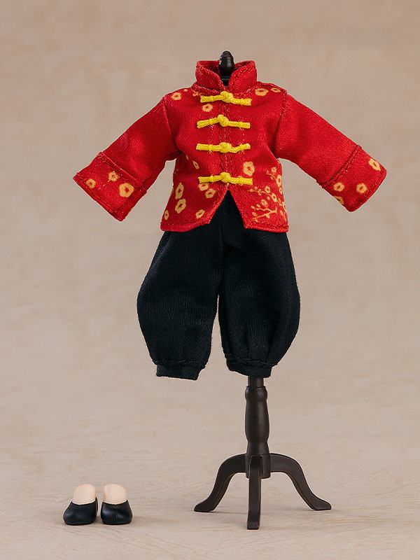 Original Character Parts for Nendoroid Doll Figures Outfit Set: Short Length Chinese Outfit (Red)