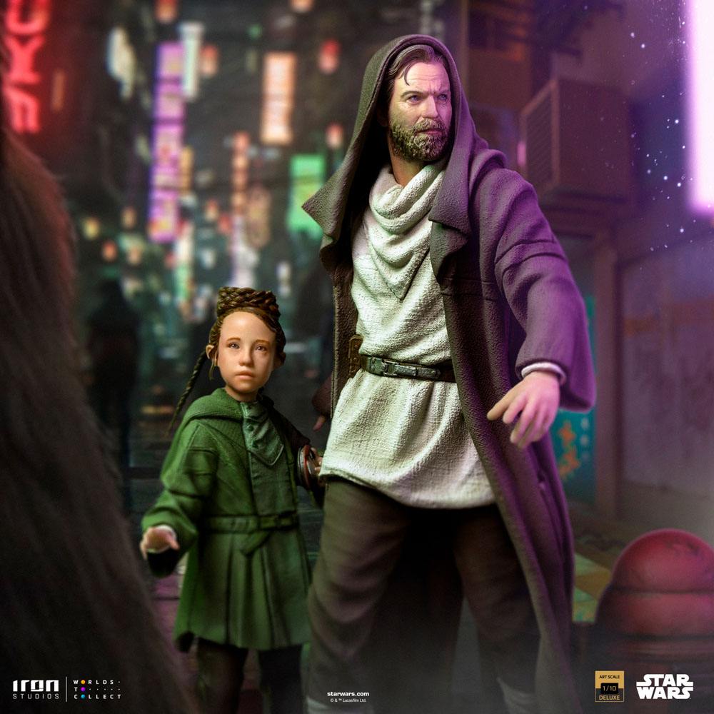 Star Wars: Obi-Wan Kenobi Deluxe Art Scale Statue 1/10 Obi-Wan &amp; Young Leia 20 cm