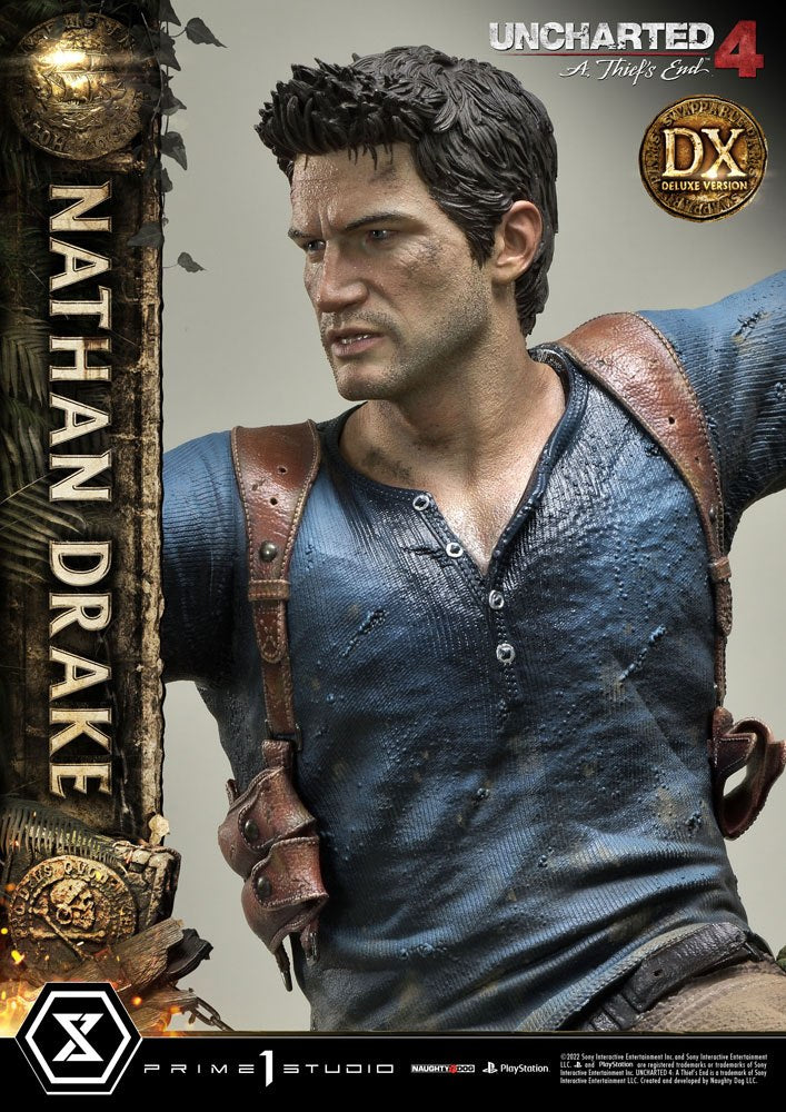 Uncharted 4: A Thief&#39;s End Ultimate Premium Masterline Statue 1/4 Nathan Drake Deluxe Bonus Version 69 cm