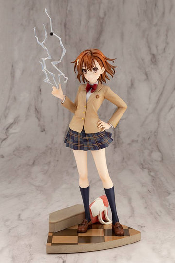 A Certain Scientific Railgun T PVC Statue 1/7 Misaka Mikoto 15th Anniversary Ver. Kotobukiya Luxury Ver. 30 cm