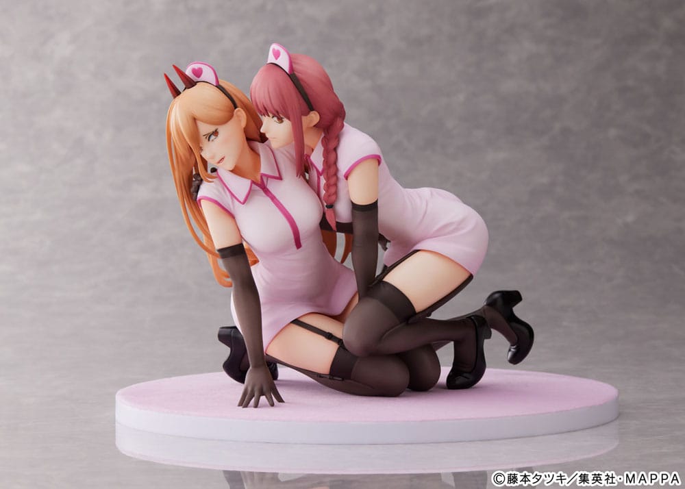 Chainsaw Man PVC Statue 1/7 Power &amp; Makima Nurse Ver. 14 cm