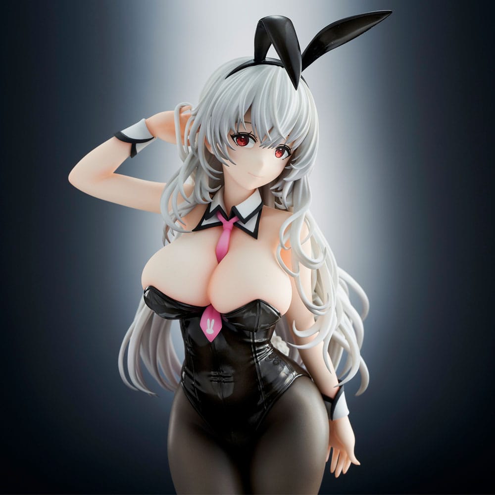 Haori Io Illustration PVC Statue White-haired Bunny 29 cm