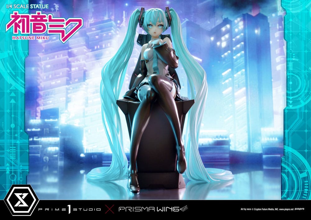 Hatsune Miku Prisma Wing PVC Statue 1/4 Hatsune Miku Art by neco 34 cm