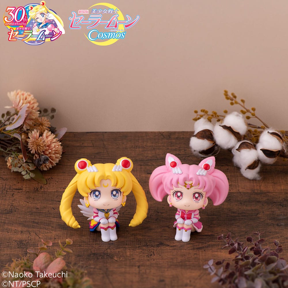 Sailor Moon Cosmos The Movie Look Look Up PVC Statues Eternal Sailor Moon &amp; Eternal Sailor Chibi Moon LTD Ver. 11 cm