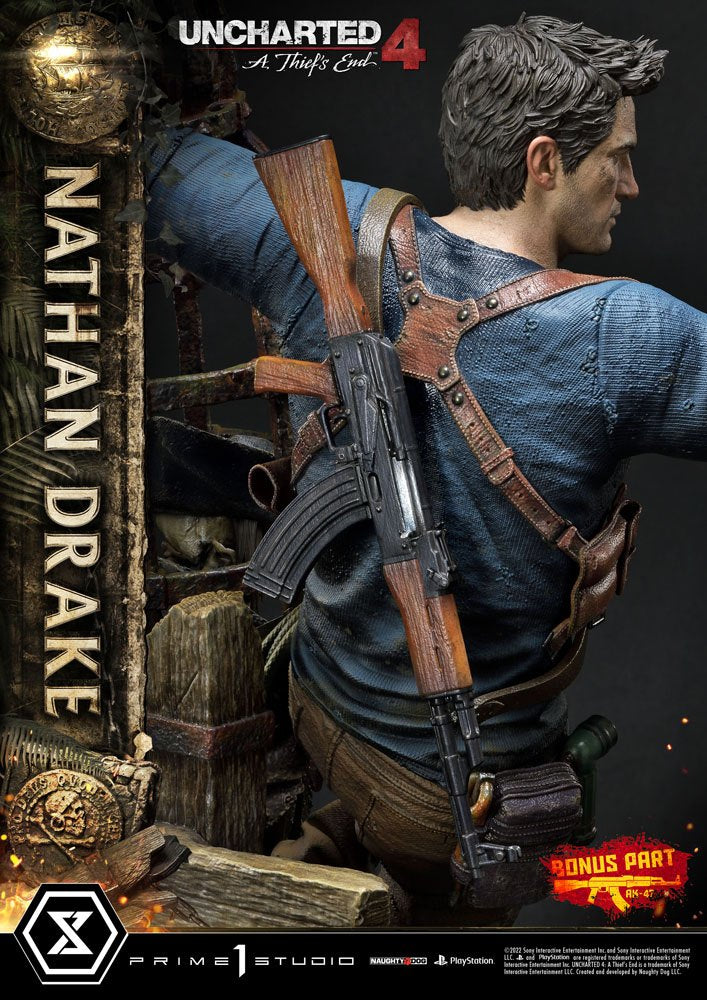Uncharted 4: A Thief&#39;s End Ultimate Premium Masterline Statue 1/4 Nathan Drake Deluxe Bonus Version 69 cm