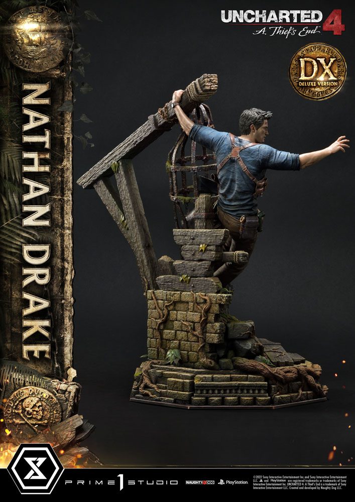 Uncharted 4: A Thief&#39;s End Ultimate Premium Masterline Statue 1/4 Nathan Drake Deluxe Bonus Version 69 cm