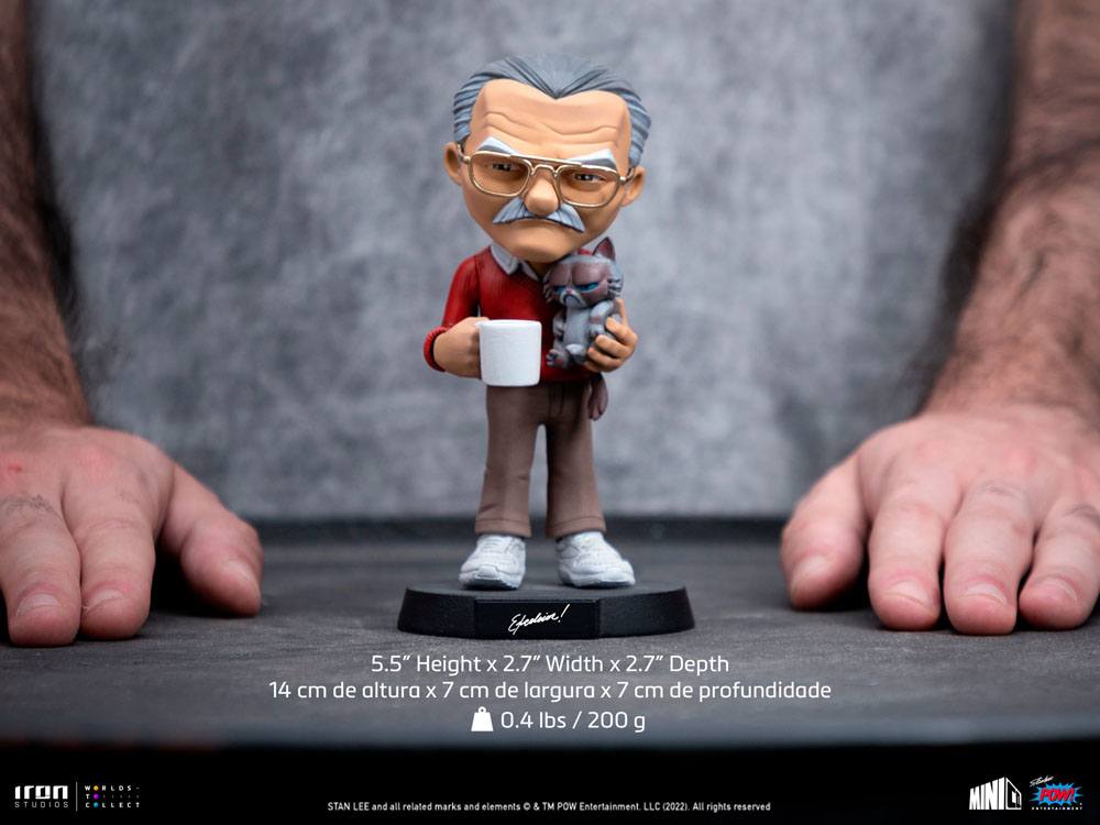 Stan Lee Mini Co. PVC Figure Stan Lee with Grumpy Cat 14 cm