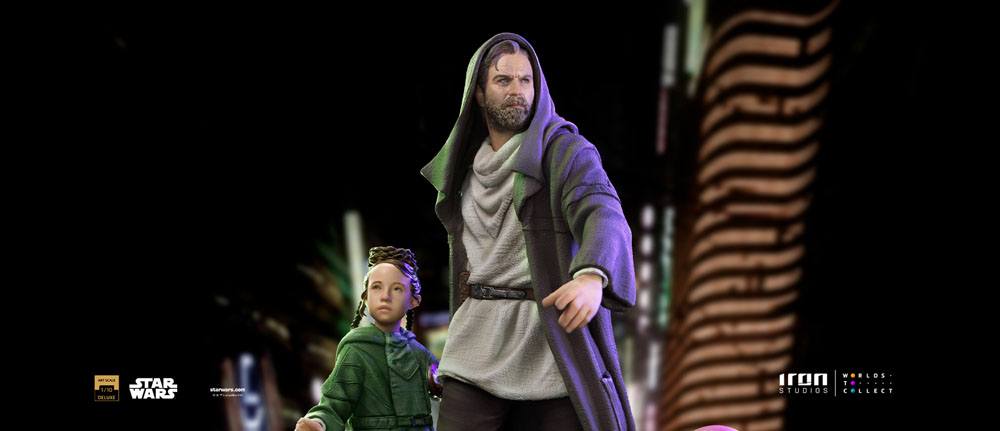 Star Wars: Obi-Wan Kenobi Deluxe Art Scale Statue 1/10 Obi-Wan &amp; Young Leia 20 cm