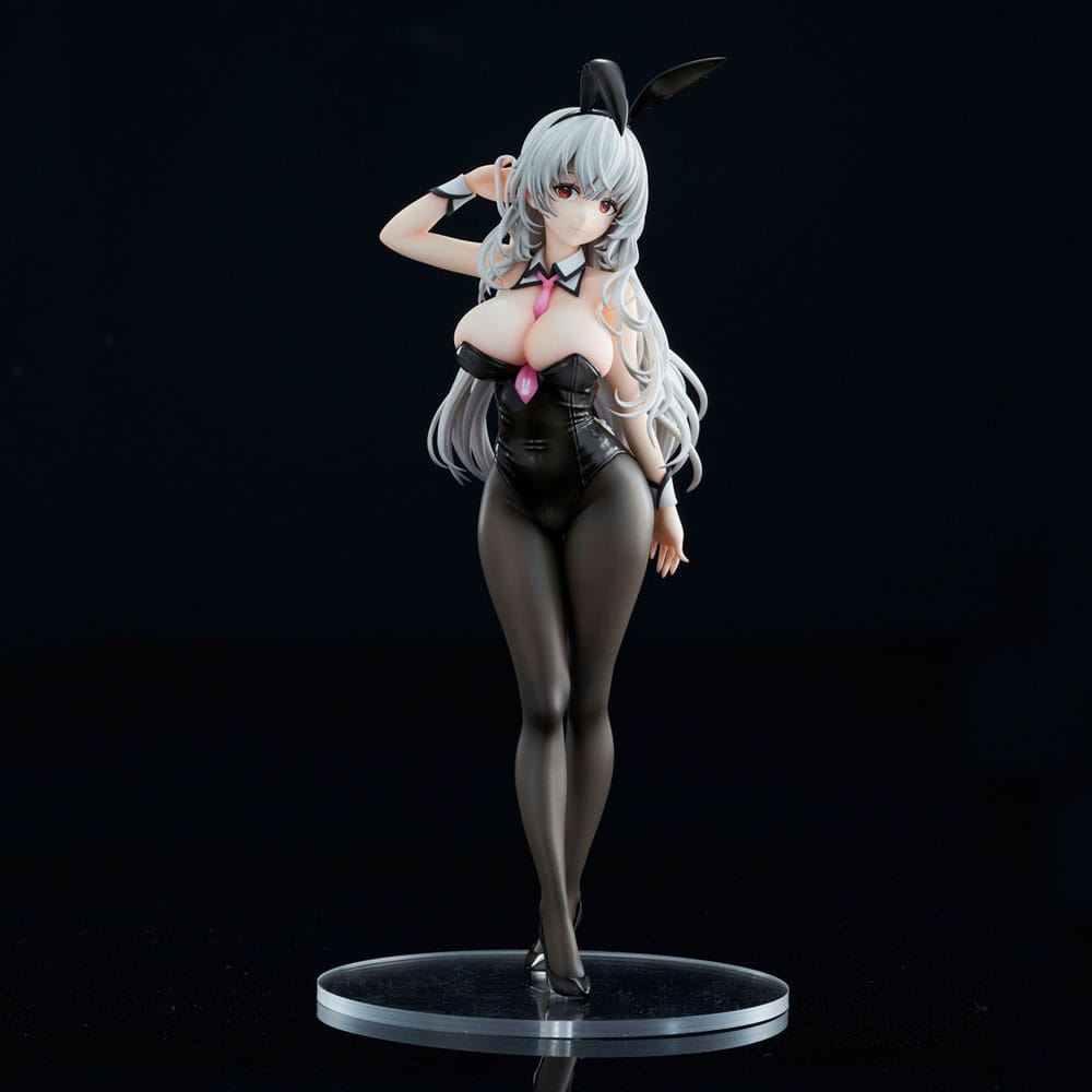 Haori Io Illustration PVC Statue White-haired Bunny 29 cm