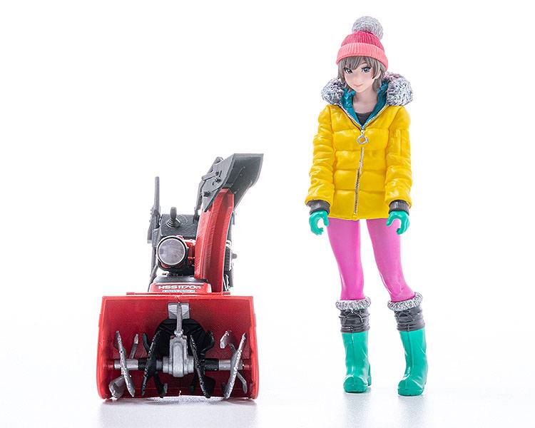 Original Character Plastic Model Kit 1/20 PLAMAX MF-62 minimum factory Minori with Honda Small Snow Plow HSS1170n (JX) 9 cm