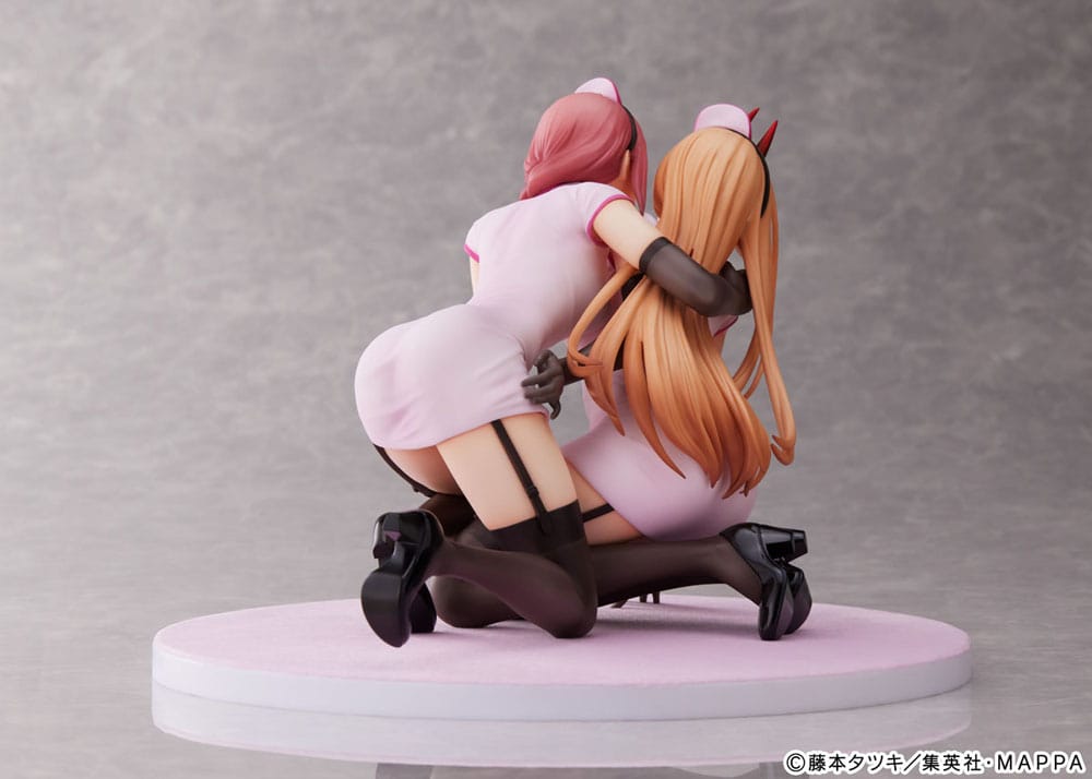 Chainsaw Man PVC Statue 1/7 Power &amp; Makima Nurse Ver. 14 cm