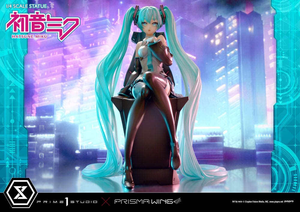 Hatsune Miku Prisma Wing PVC Statue 1/4 Hatsune Miku Art by neco 34 cm