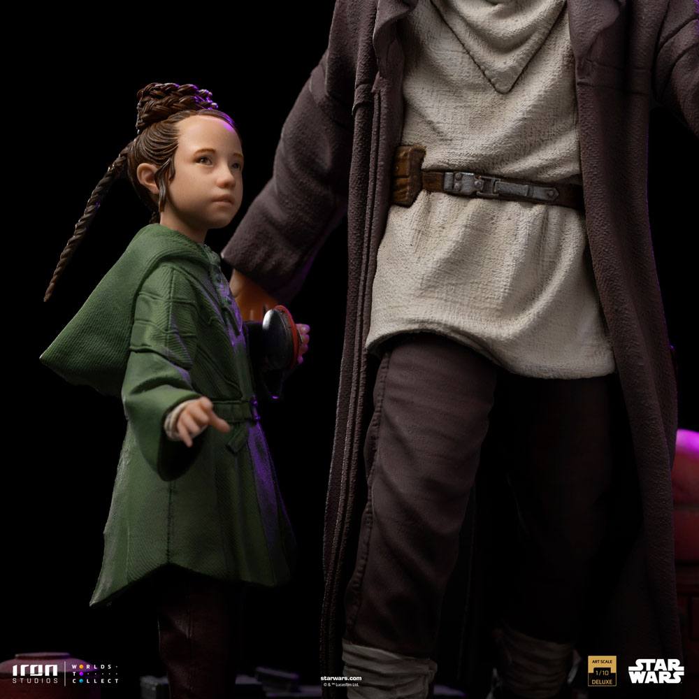 Star Wars: Obi-Wan Kenobi Deluxe Art Scale Statue 1/10 Obi-Wan &amp; Young Leia 20 cm
