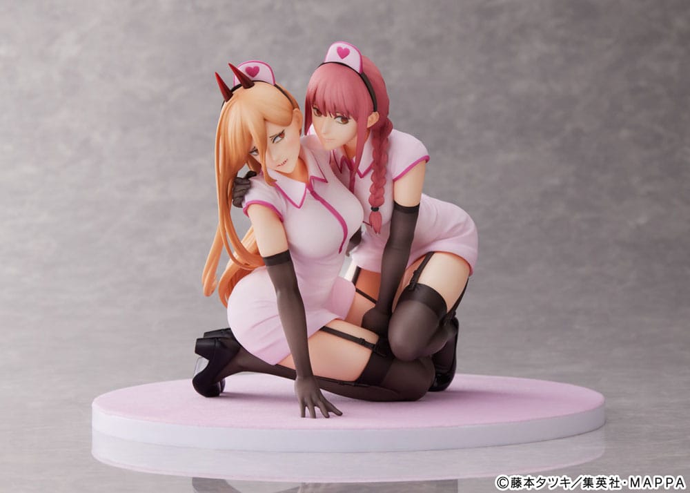 Chainsaw Man PVC Statue 1/7 Power &amp; Makima Nurse Ver. 14 cm