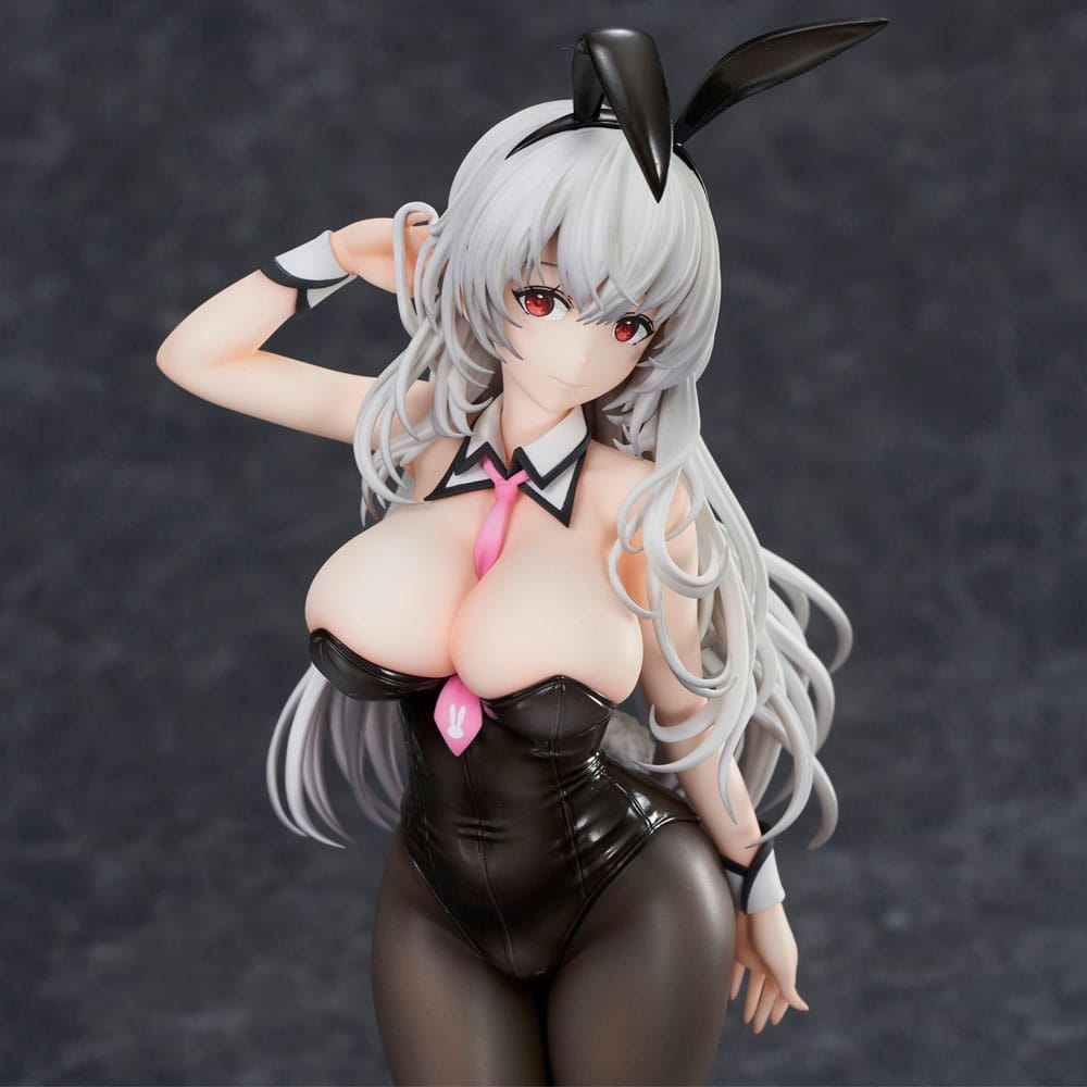 Haori Io Illustration PVC Statue White-haired Bunny 29 cm