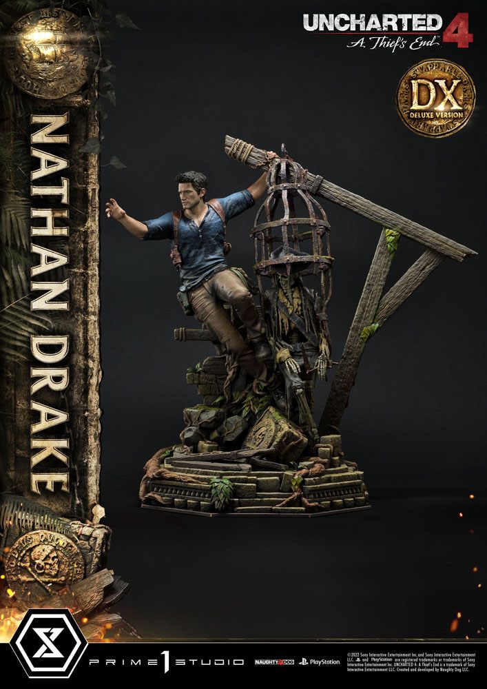 Uncharted 4: A Thief&#39;s End Ultimate Premium Masterline Statue 1/4 Nathan Drake Deluxe Bonus Version 69 cm
