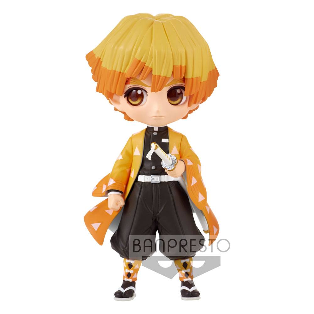 Demon Slayer Kimetsu no Yaiba Q Posket Mini Figure Zenitsu Agatsuma II Ver. A 14 cm