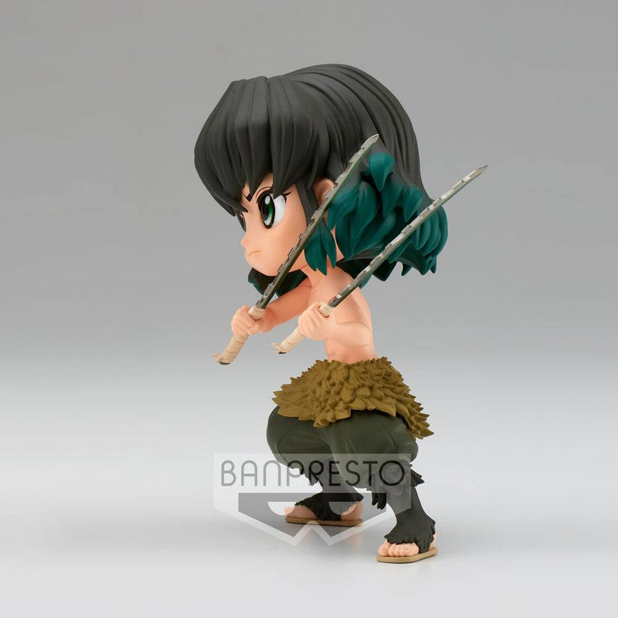 Demon Slayer Kimetsu no Yaiba Q Posket Mini Figure Inosuke Hashibira II Ver. B 13 cm