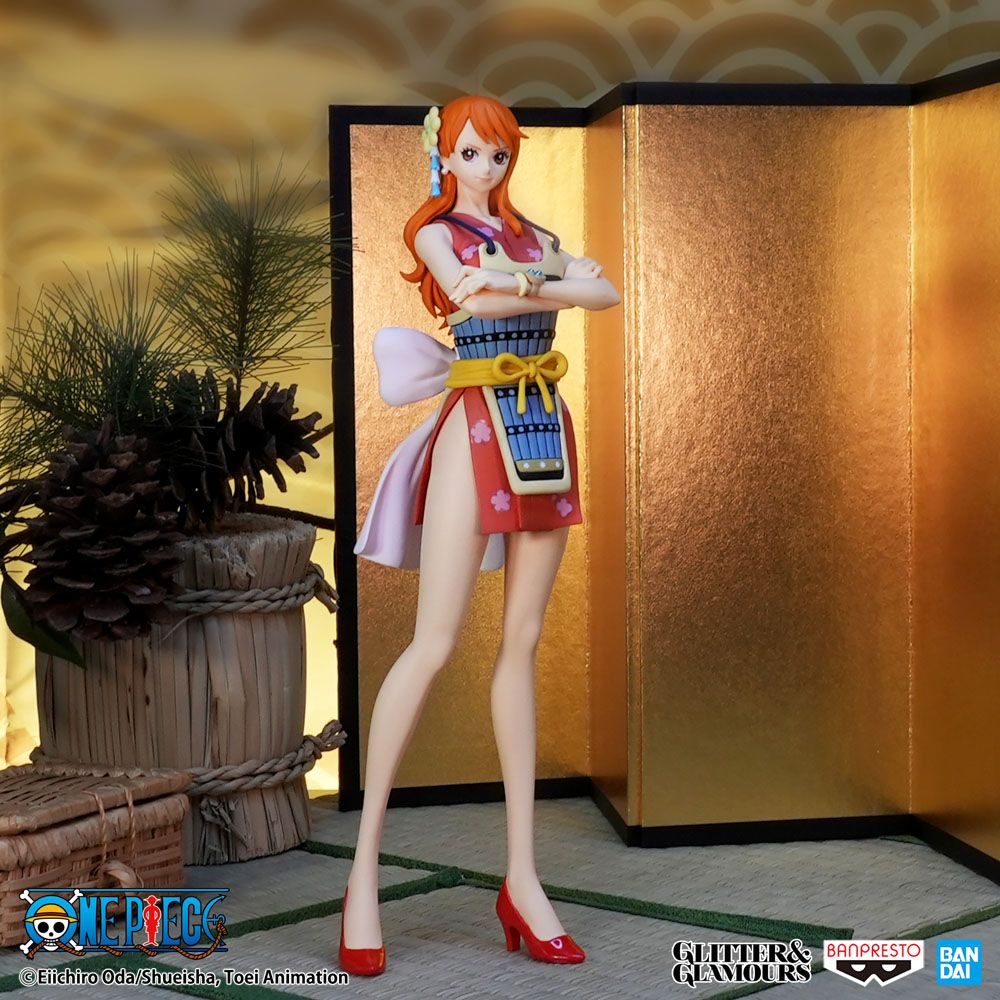 One Piece Glitter &amp; Glamours PVC Statue Nami Wanokuni Style II Ver. A 25 cm