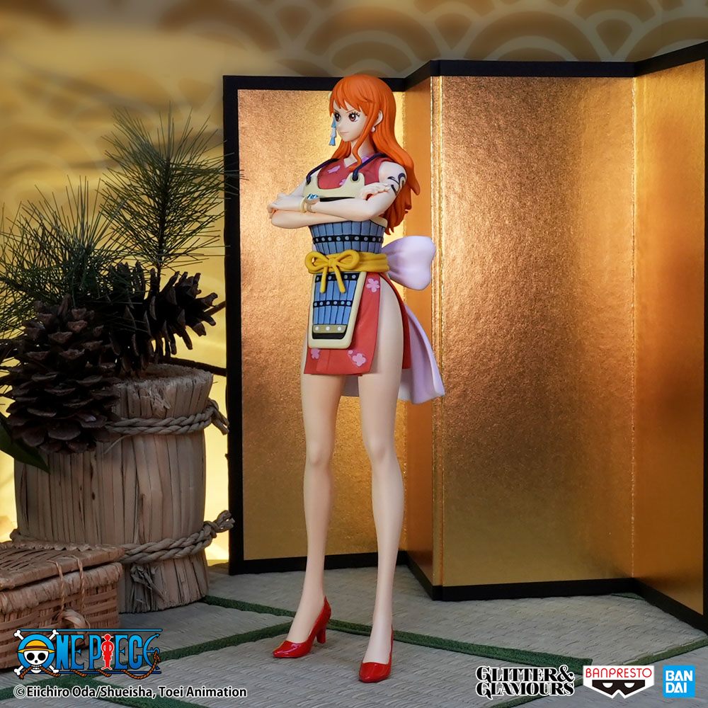 One Piece Glitter &amp; Glamours PVC Statue Nami Wanokuni Style II Ver. A 25 cm