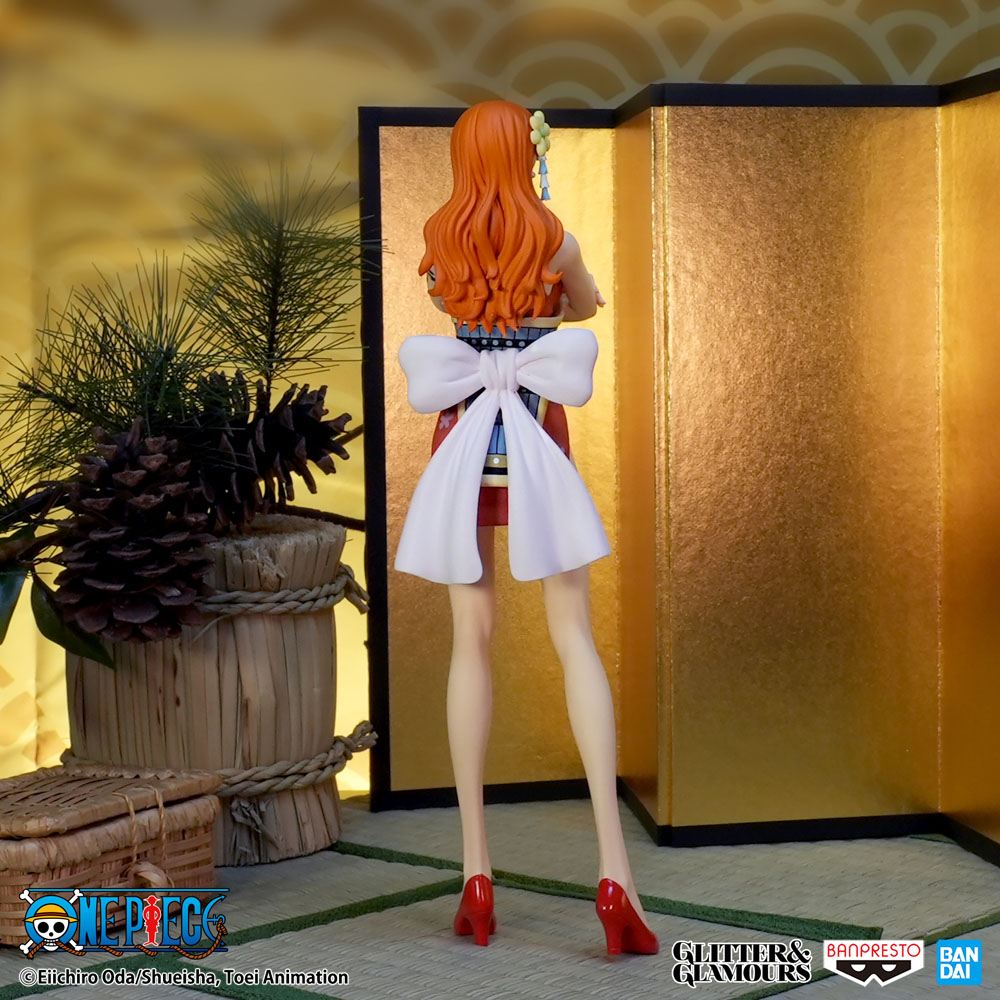 One Piece Glitter &amp; Glamours PVC Statue Nami Wanokuni Style II Ver. A 25 cm