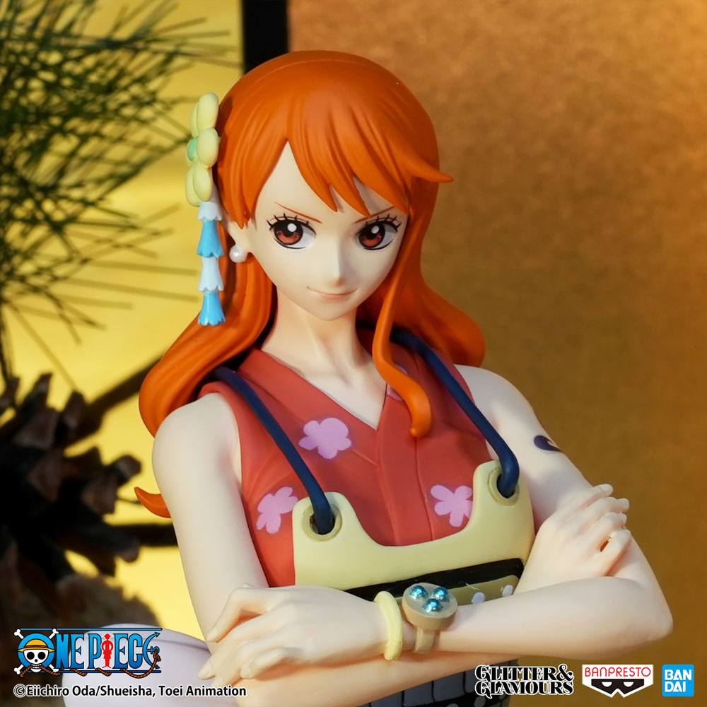 One Piece Glitter &amp; Glamours PVC Statue Nami Wanokuni Style II Ver. A 25 cm