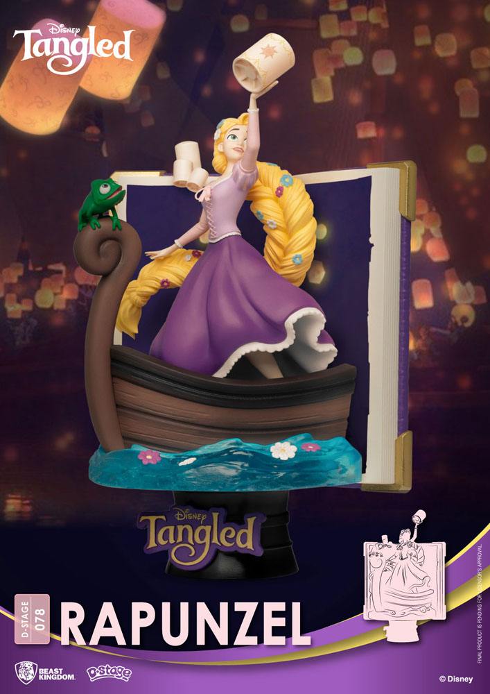 Disney Story Book Series D-Stage PVC Diorama Rapunzel 15 cm