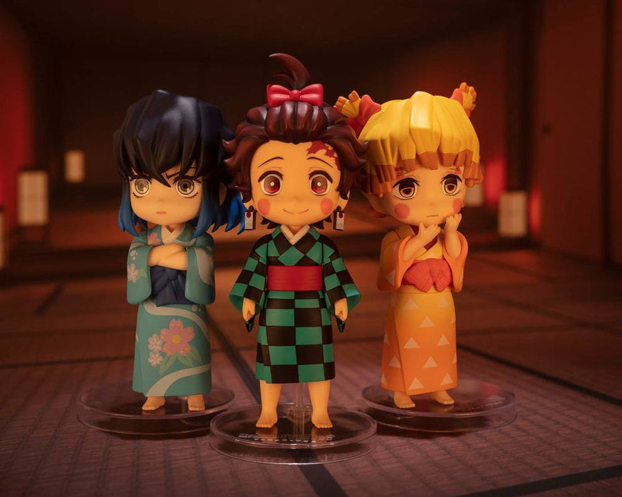 Demon Slayer: Kimetsu no Yaiba Figuarts mini Action Figures Entertainment District Arc Set (Sumiko, Zenko, Inoko) 9 cm