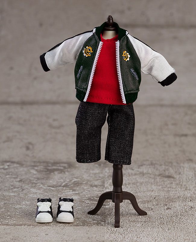 Original Character Parts for Nendoroid Doll Figures Outfit Set Souvenir Jacket - Black